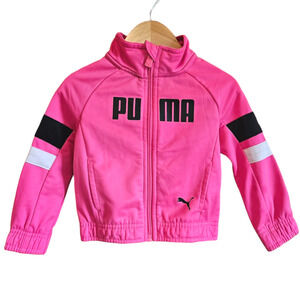 Puma Baby Girl's logo Full Zip Sweatshirt Pockets Size 18 Months